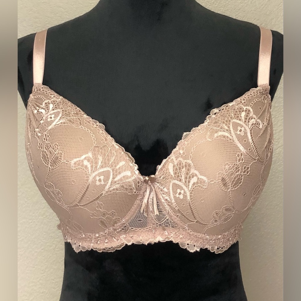 Rene Rofe Floral Lace adjustable Bra 40C